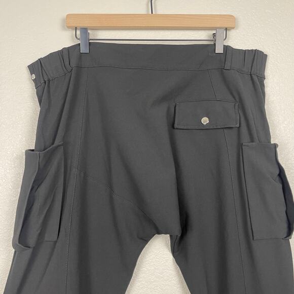 Orttu‎ Remi Cargo Pants Black Free Size Adjustable Waist Contemporary Casual - Picture 8 of 16